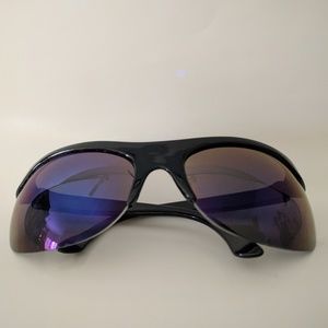 Vintage Semi-rimless wrap around sports sunglasses